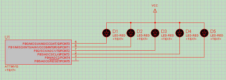 Световые эффекты на мк attiny2313 Световые эффекты на мк attiny2313